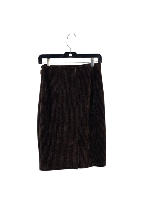 Skirt Midi By Clothes Mentor In Brown, Size: S