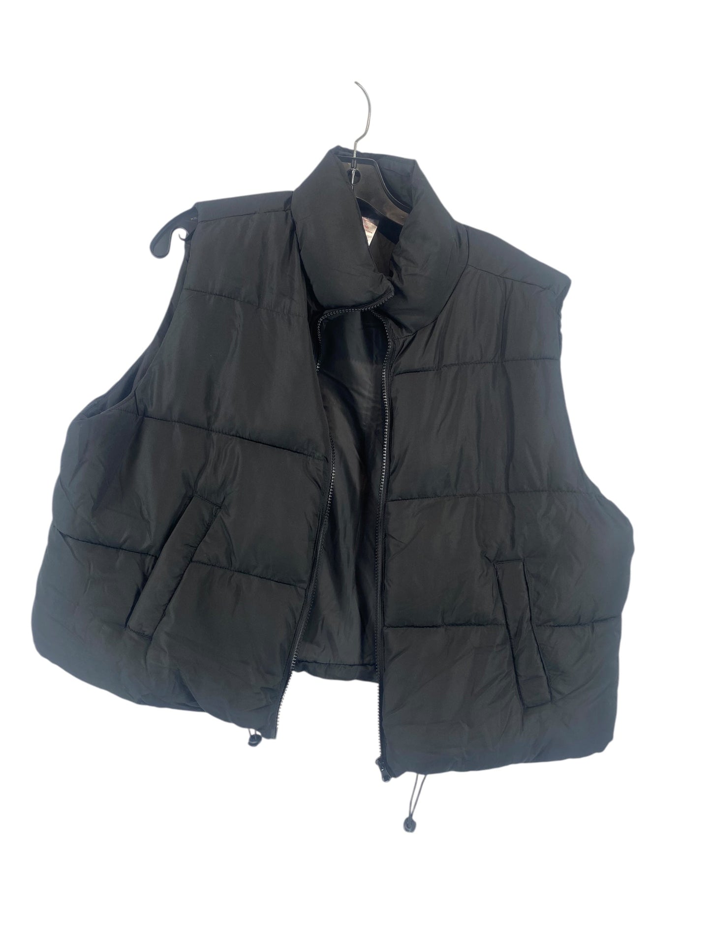 Vest Puffer & Quilted By No Boundaries In Black, Size: 2x