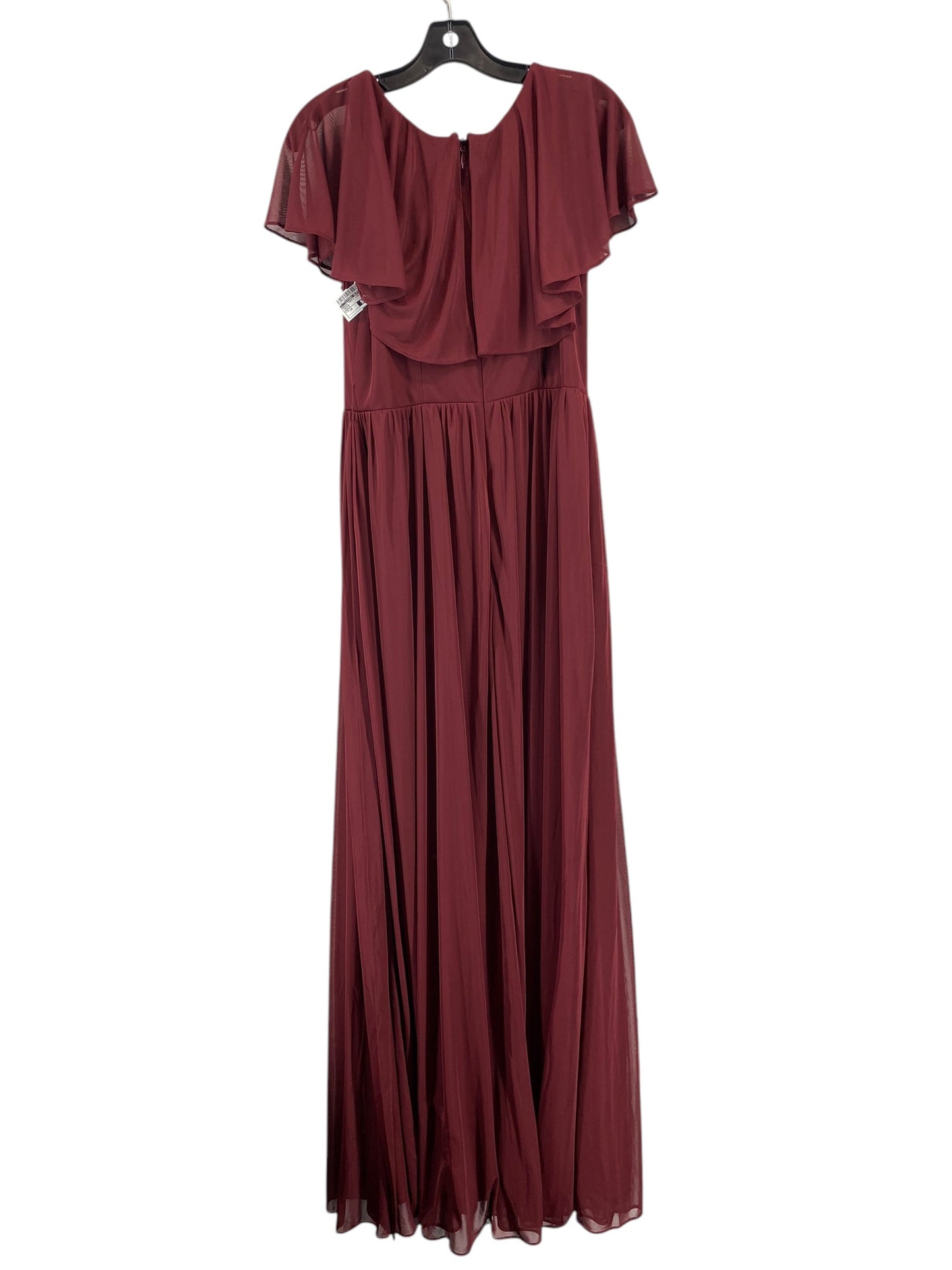 Dress Party Long By Clothes Mentor In Maroon, Size: 10