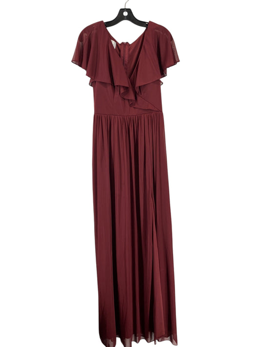 Dress Party Long By Clothes Mentor In Maroon, Size: 10