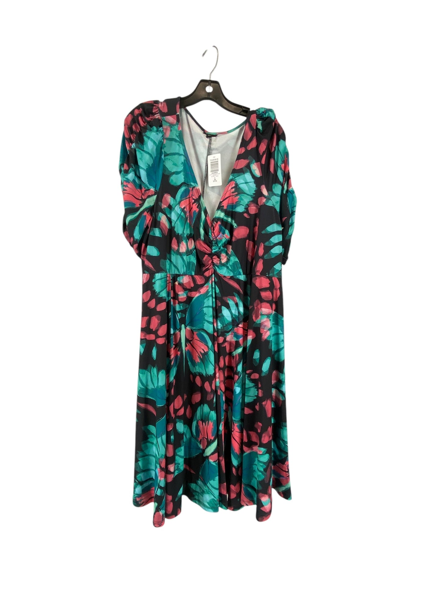 Dress Casual Midi By Torrid In Multi-colored, Size: 3x