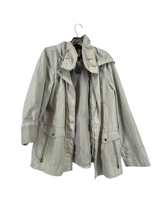 Jacket Windbreaker By Clothes Mentor In Tan, Size: Xl