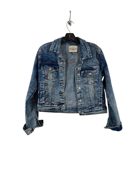 Jacket Denim By Clothes Mentor In Blue Denim, Size: M