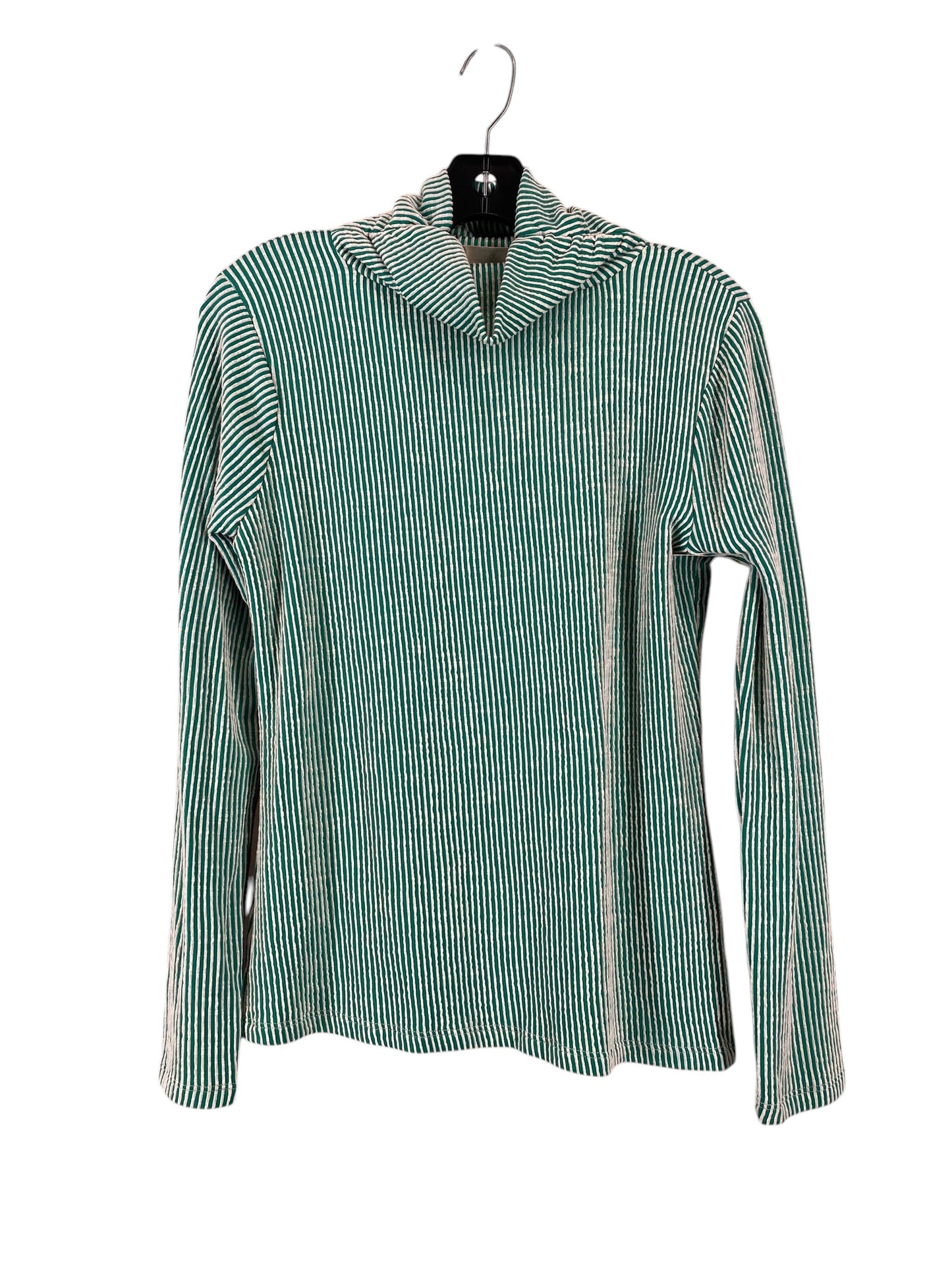 Top Long Sleeve By Zenana Outfitters In Green, Size: L