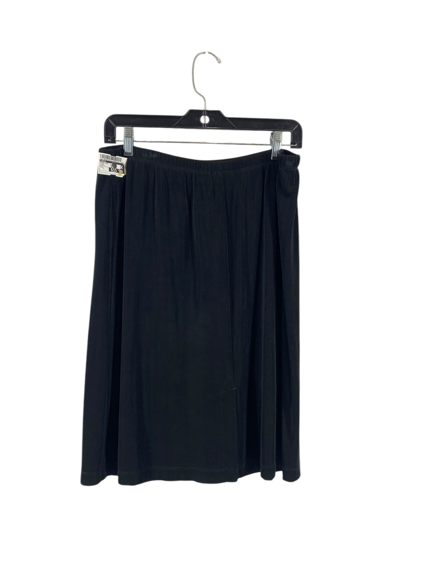 Skirt Midi By Chicos In Black, Size: L