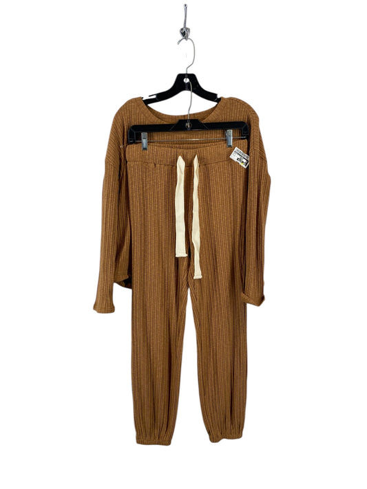 Pants Set 2pc By Entro In Brown, Size: M