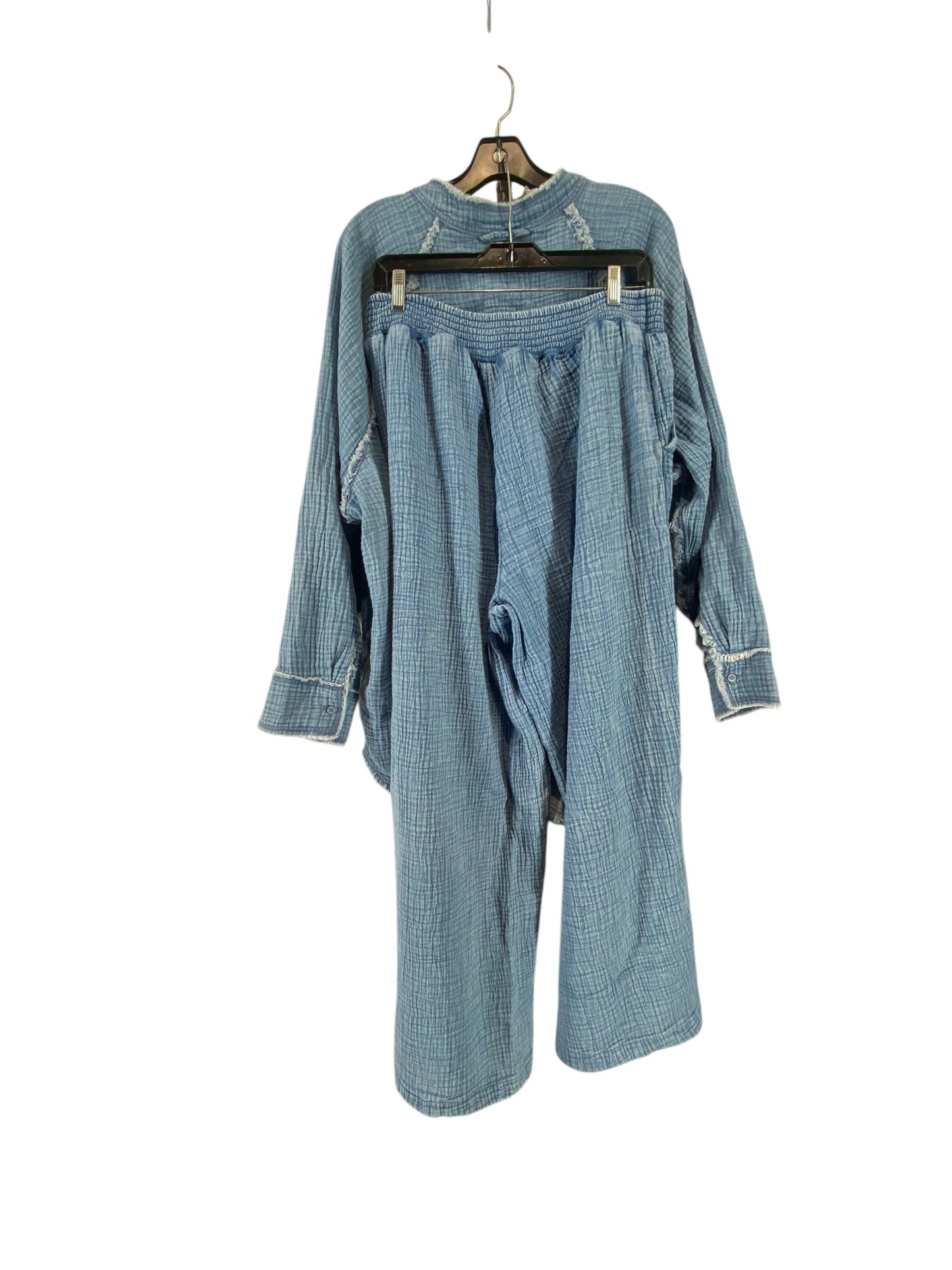 Pants Set 2pc By Aerie In Blue, Size: Xl