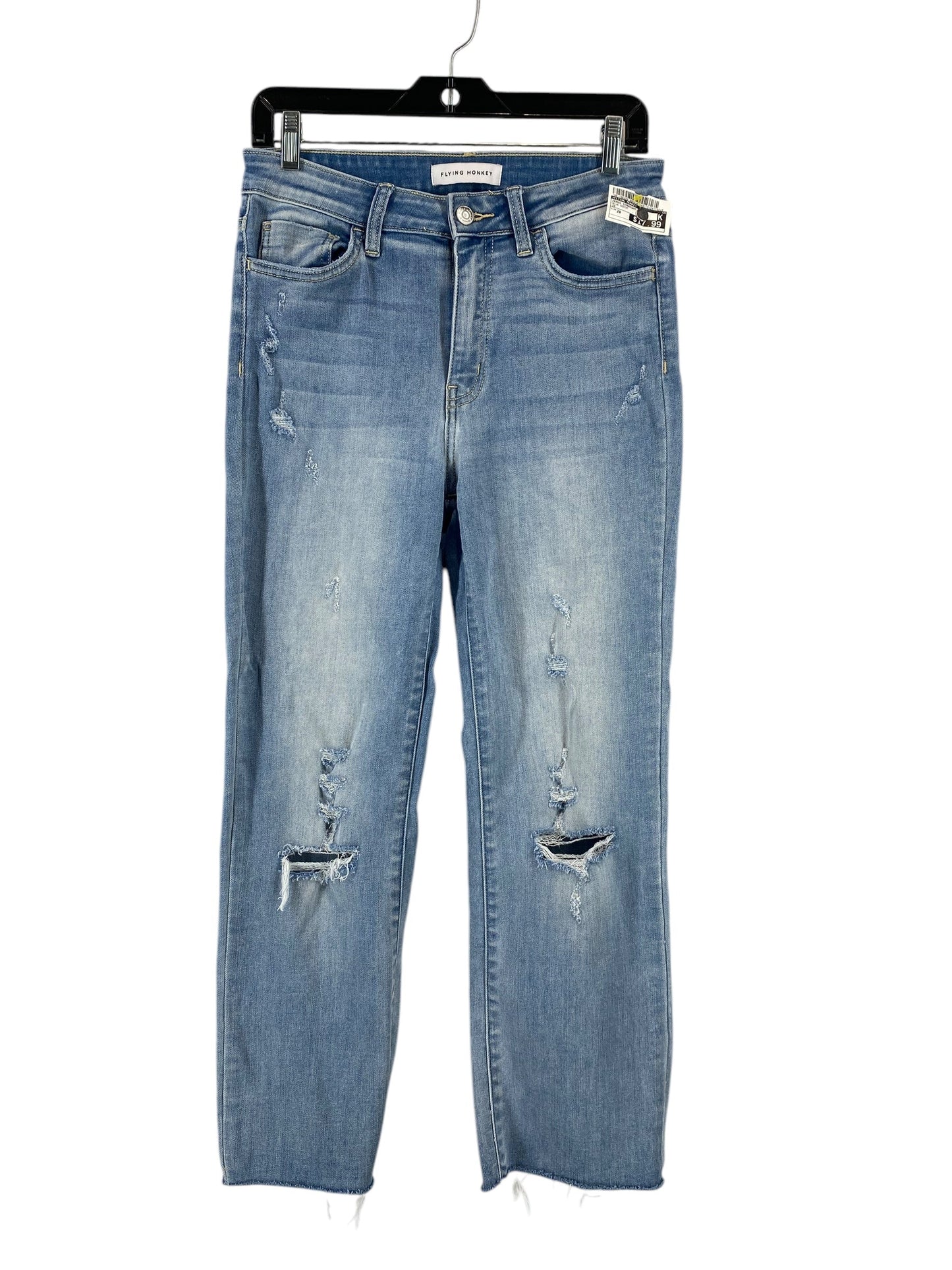 Jeans Straight By Flying Monkey In Blue Denim, Size: 28