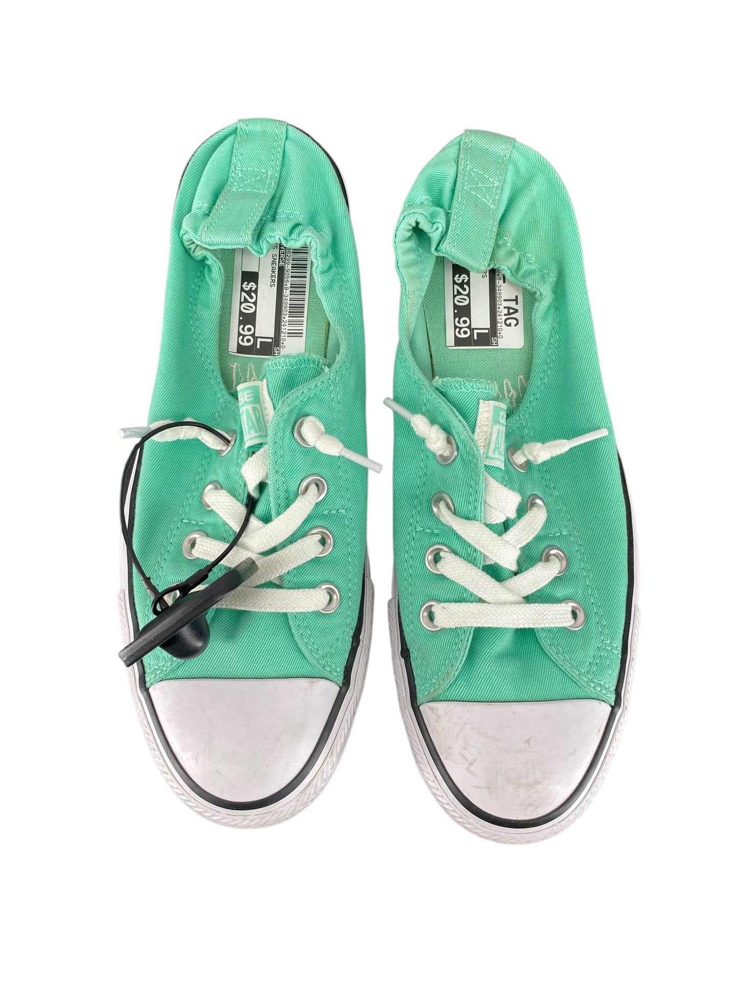 Shoes Sneakers By Converse In Green, Size: 9