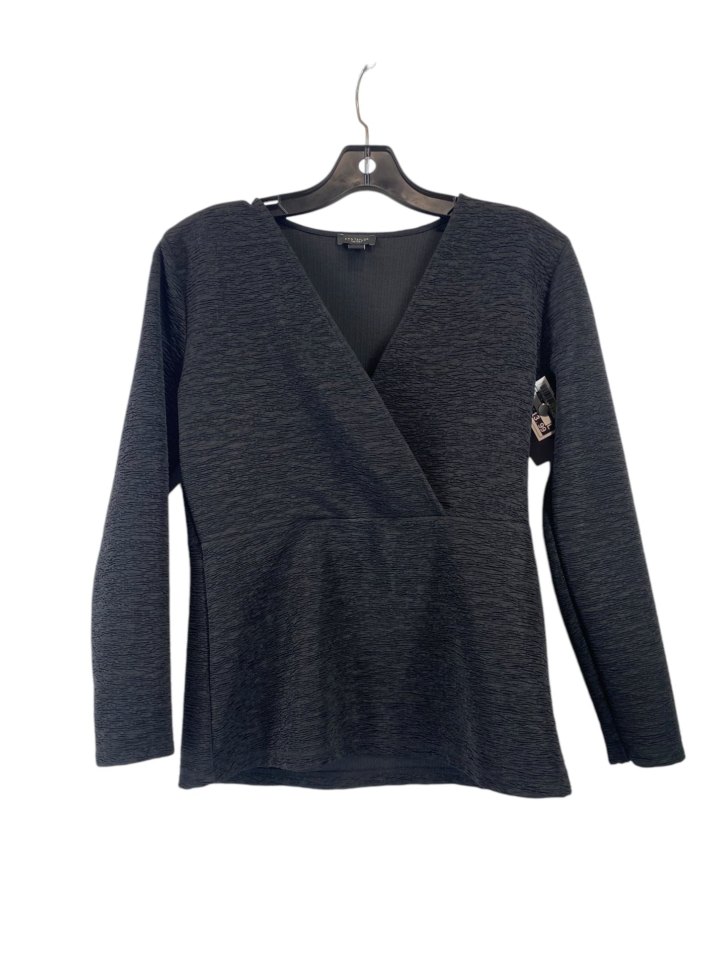 Top Long Sleeve By Ann Taylor In Black, Size: Xs