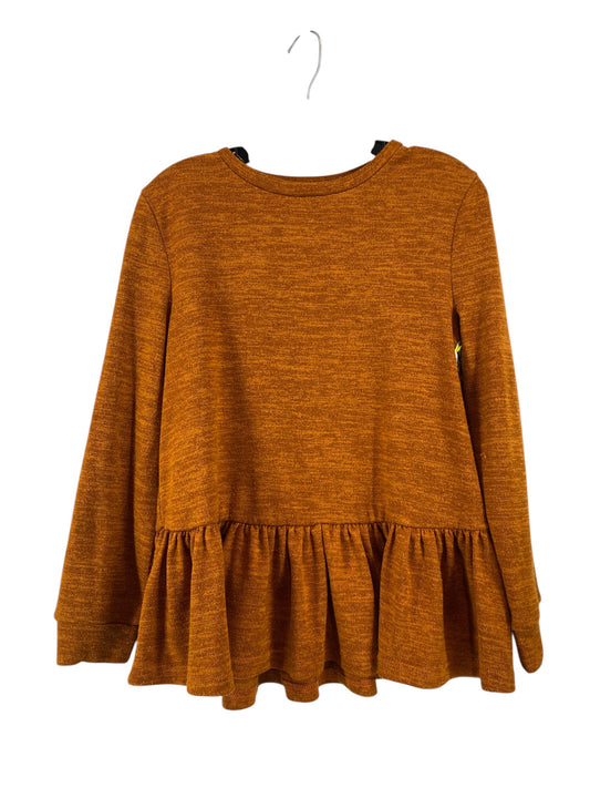 Top Long Sleeve By Shein In Brown, Size: M