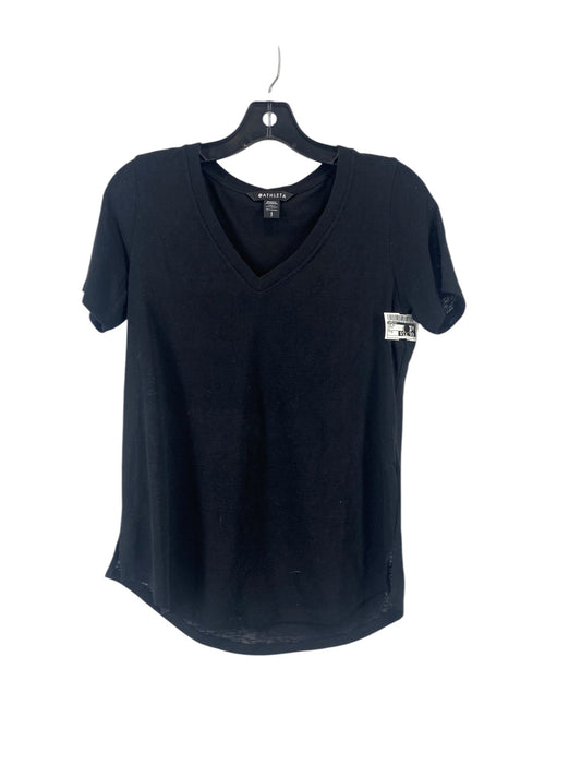 Top Short Sleeve By Athleta In Black, Size: S