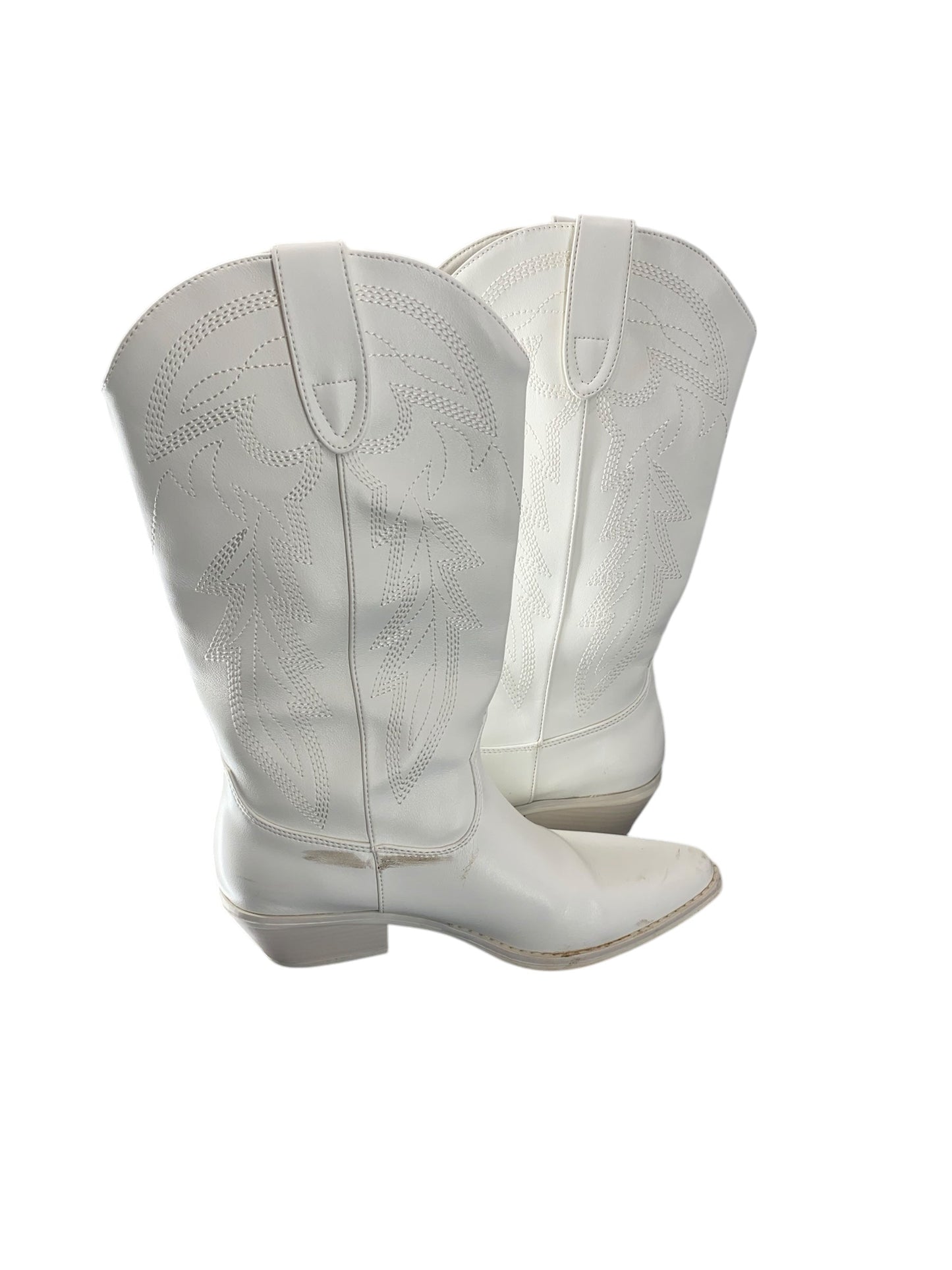 Boots Western By Madden Girl In White, Size: 6.5