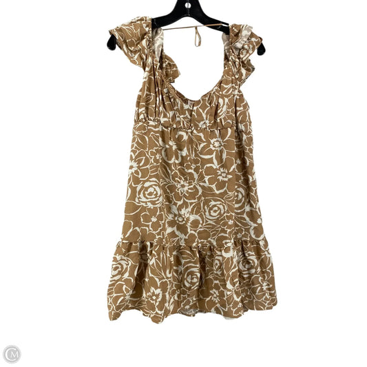 Dress Casual Short By Blu Pepper In Brown, Size: M