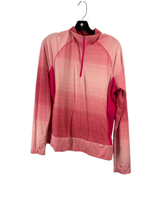 Athletic Sweatshirt Collar By Adidas In Pink, Size: L