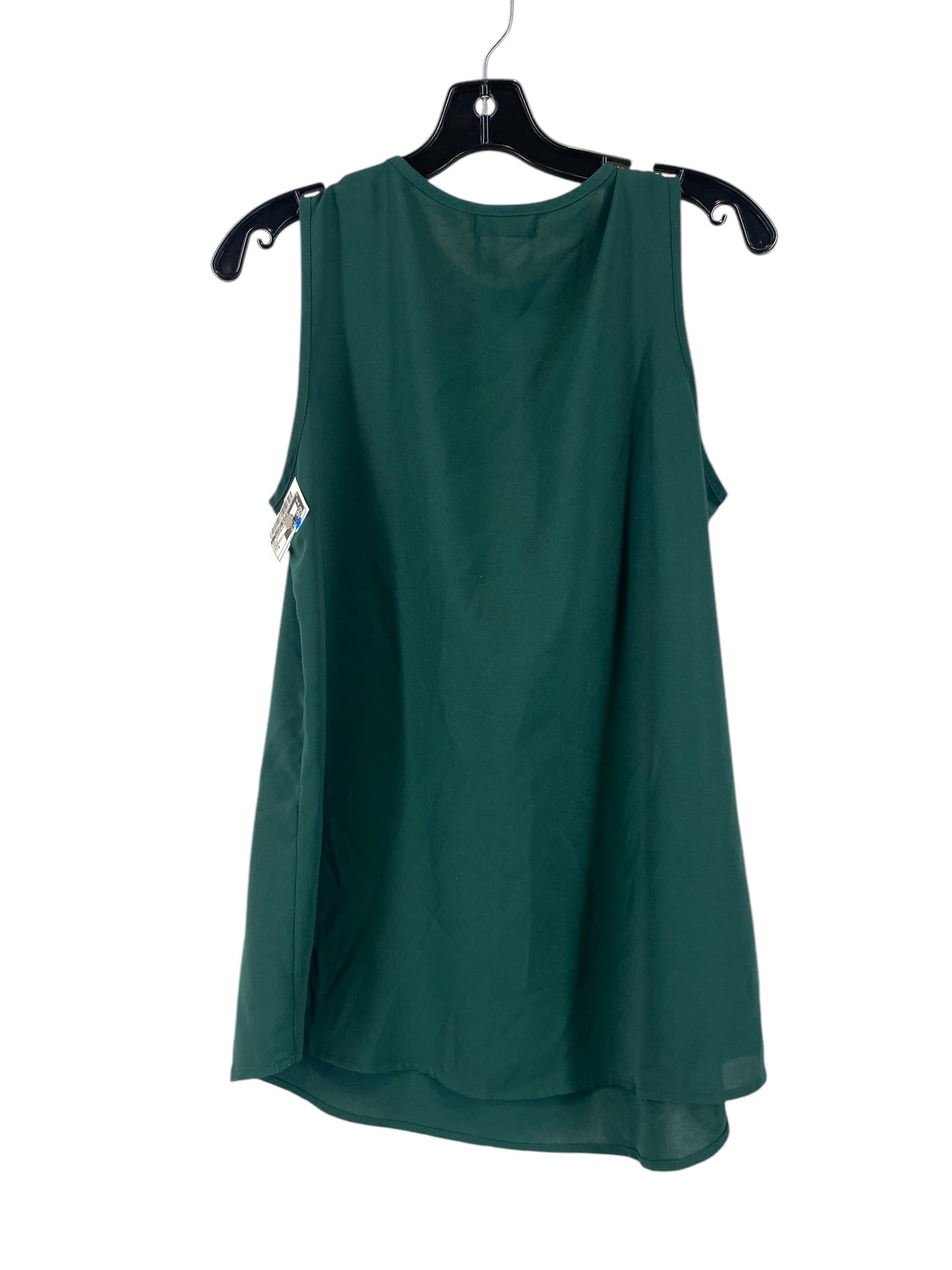 Top Sleeveless By Clothes Mentor In Green, Size: M