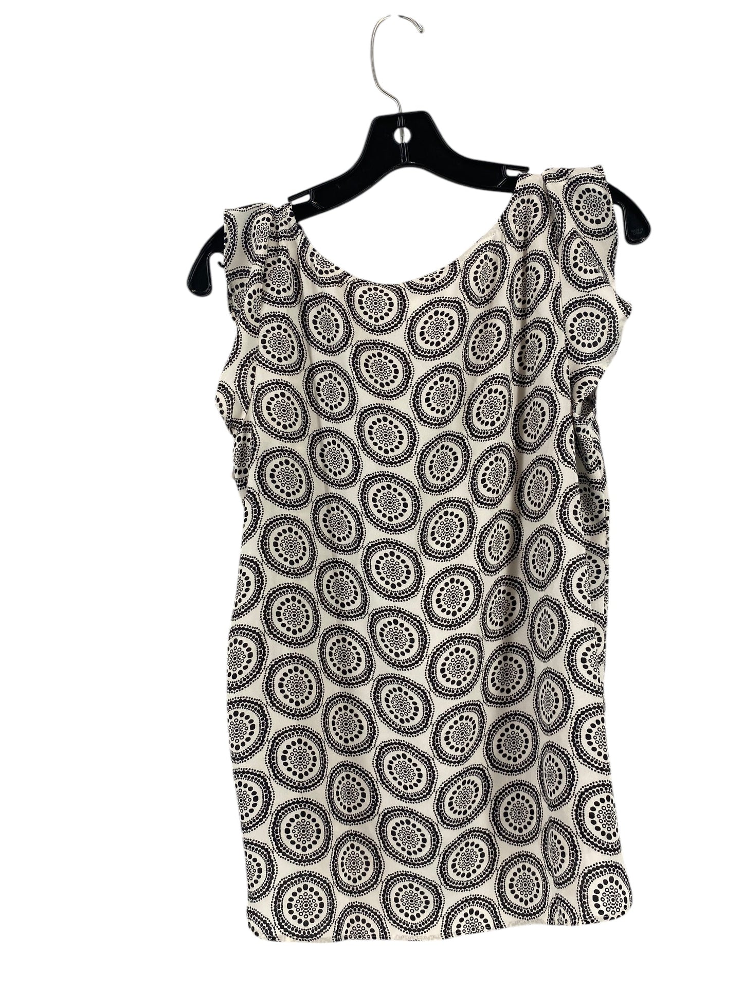 Top Sleeveless By Loft In Black & White, Size: S