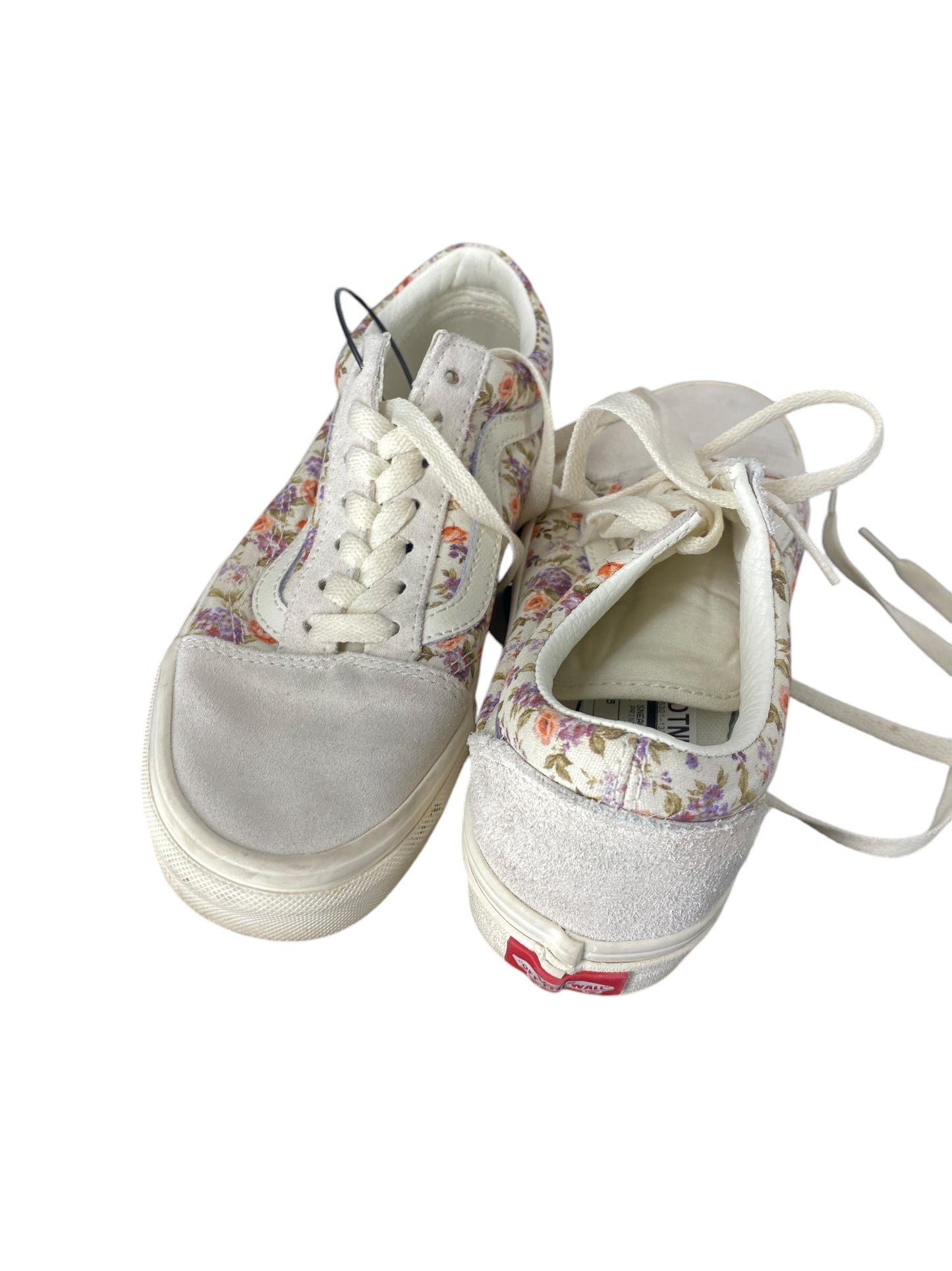 Shoes Sneakers By Vans In Floral Print, Size: 5.5