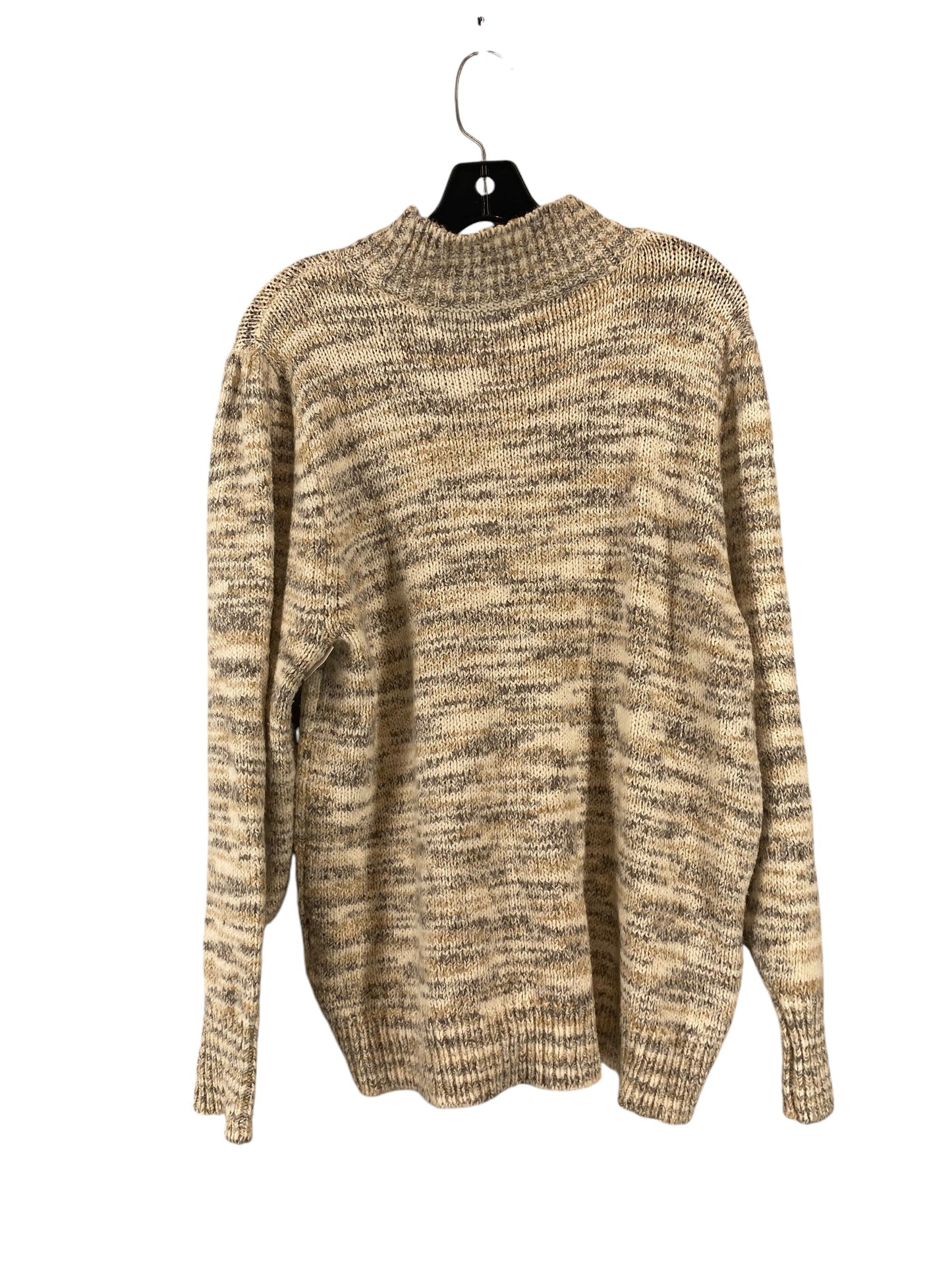 Top Long Sleeve By Calvin Klein In Beige, Size: Xl