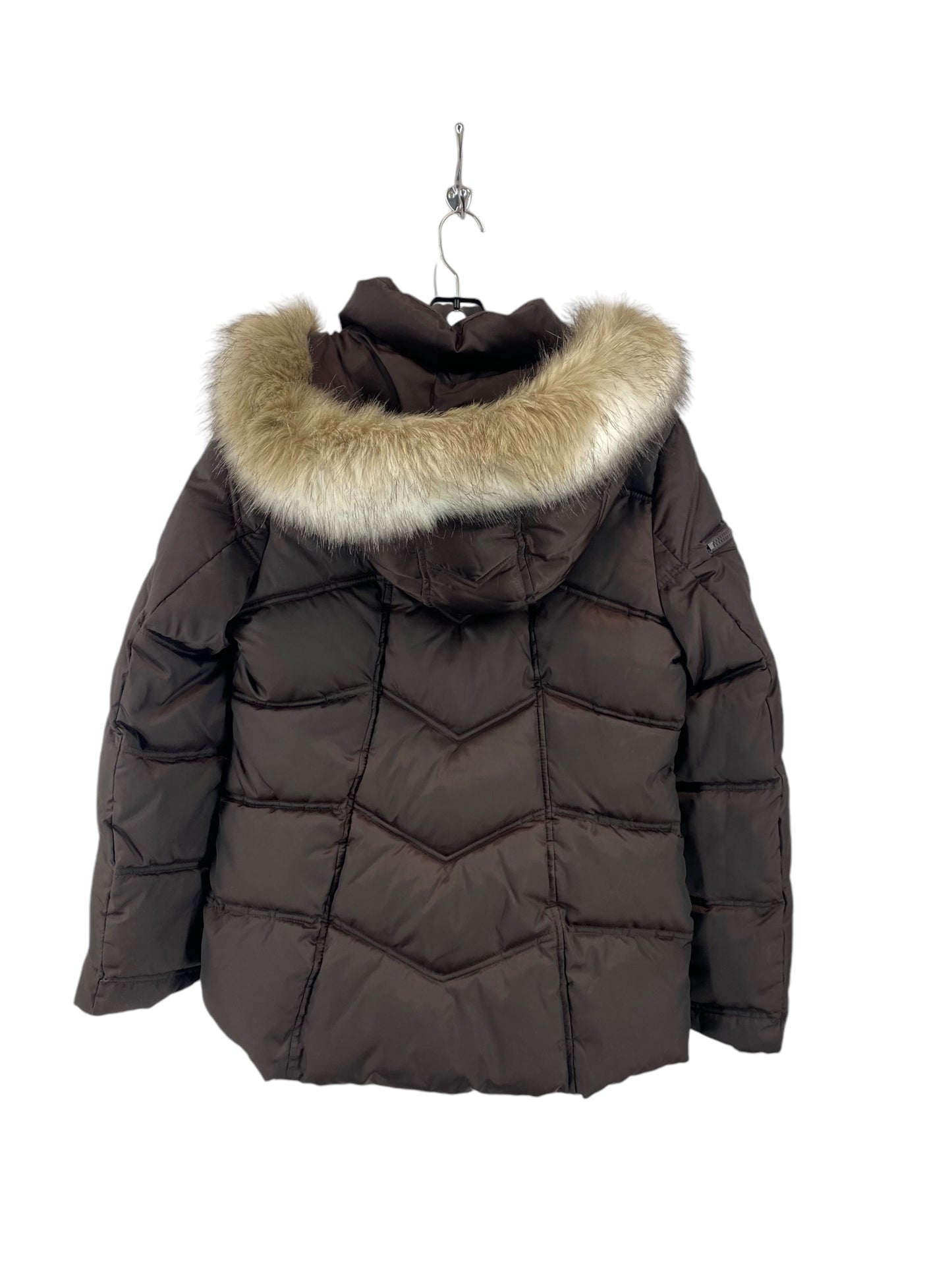 Coat Puffer & Quilted By Nautica In Brown, Size: M