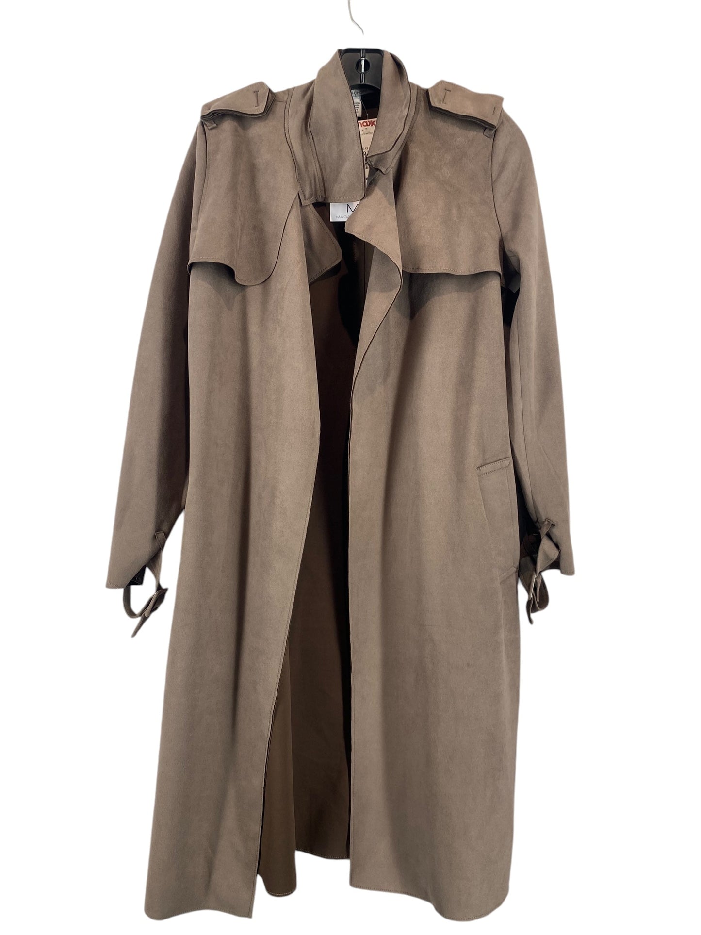 Coat Trench Coat By Clothes Mentor In Brown, Size: S