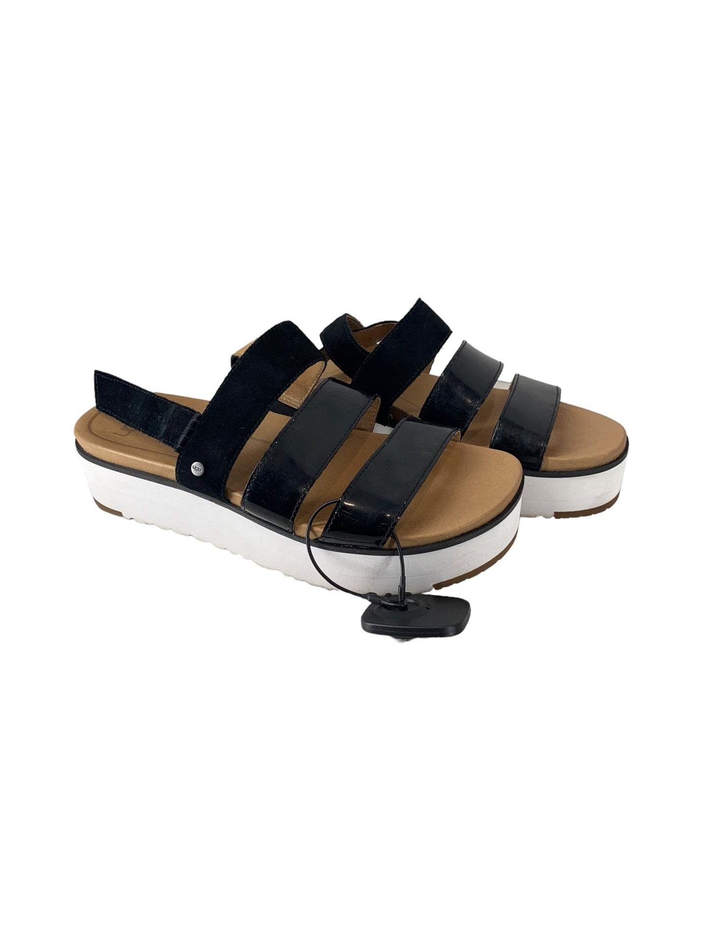 Black Shoes Heels Wedge Ugg, Size 7.5