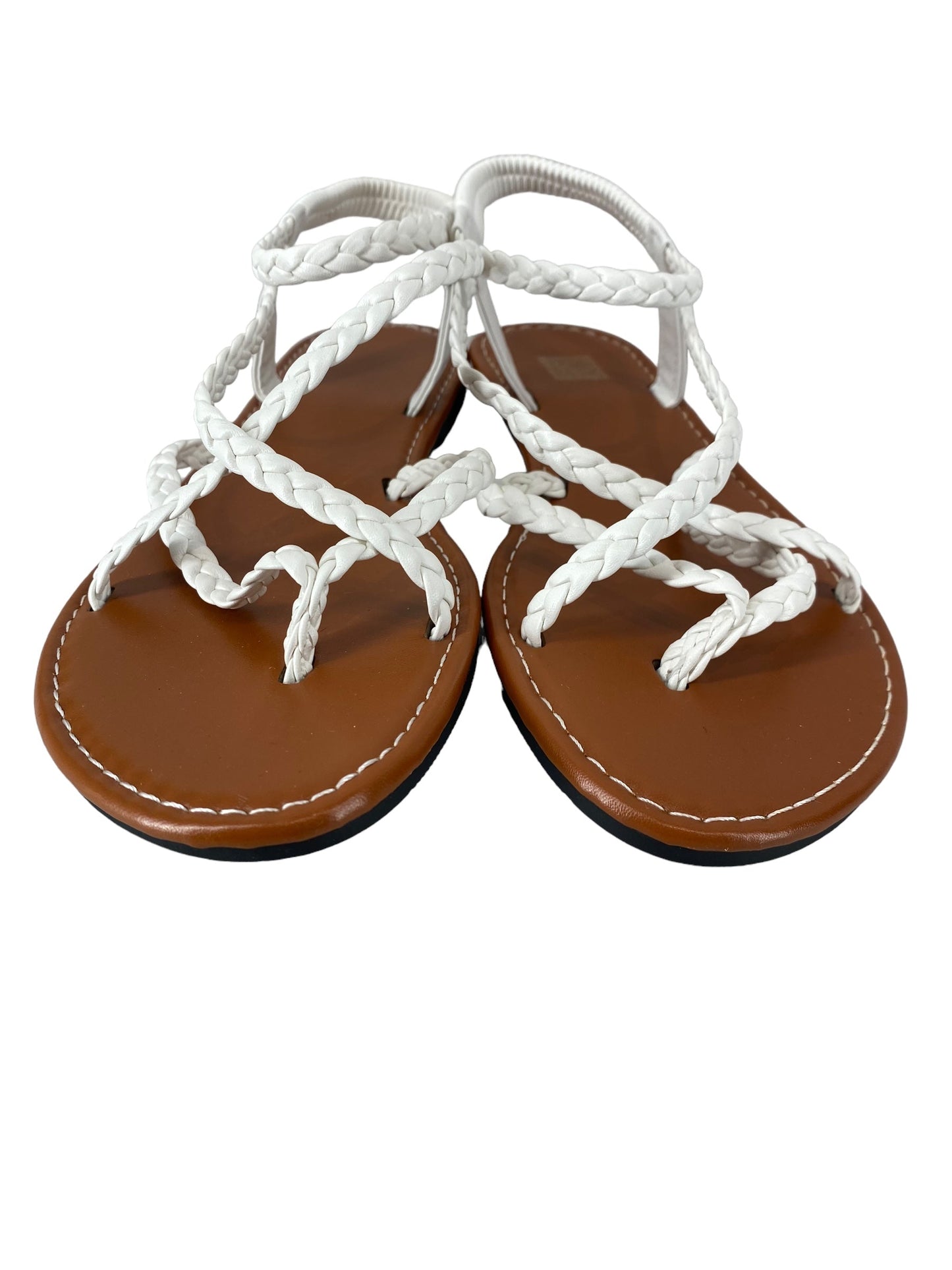 White Sandals Flip Flops Clothes Mentor, Size 9