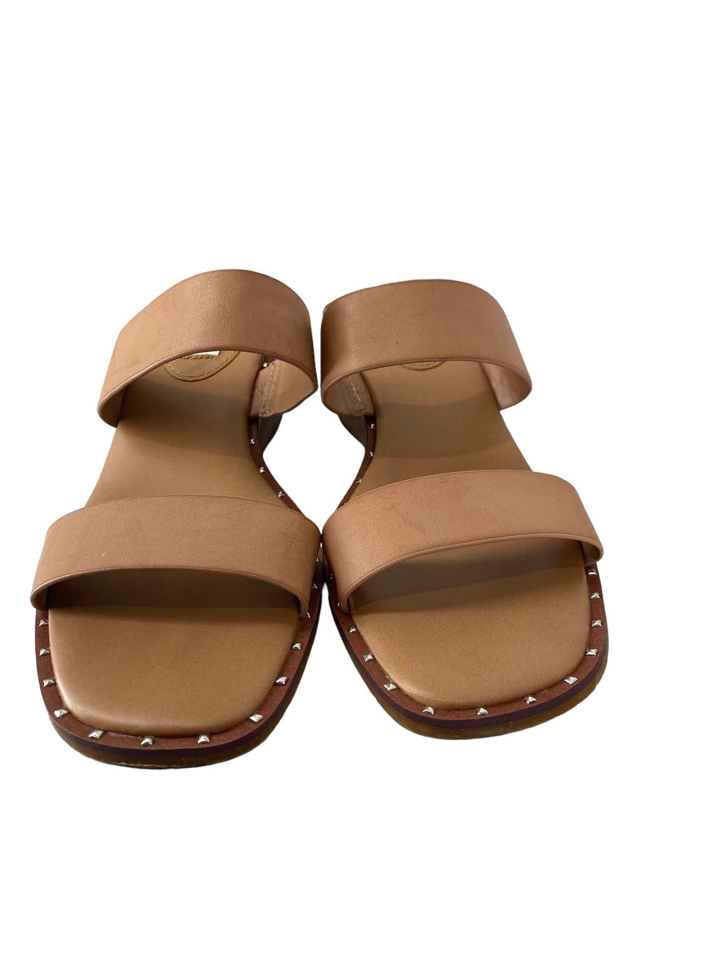 Brown Sandals Heels Wedge Steve Madden, Size 8