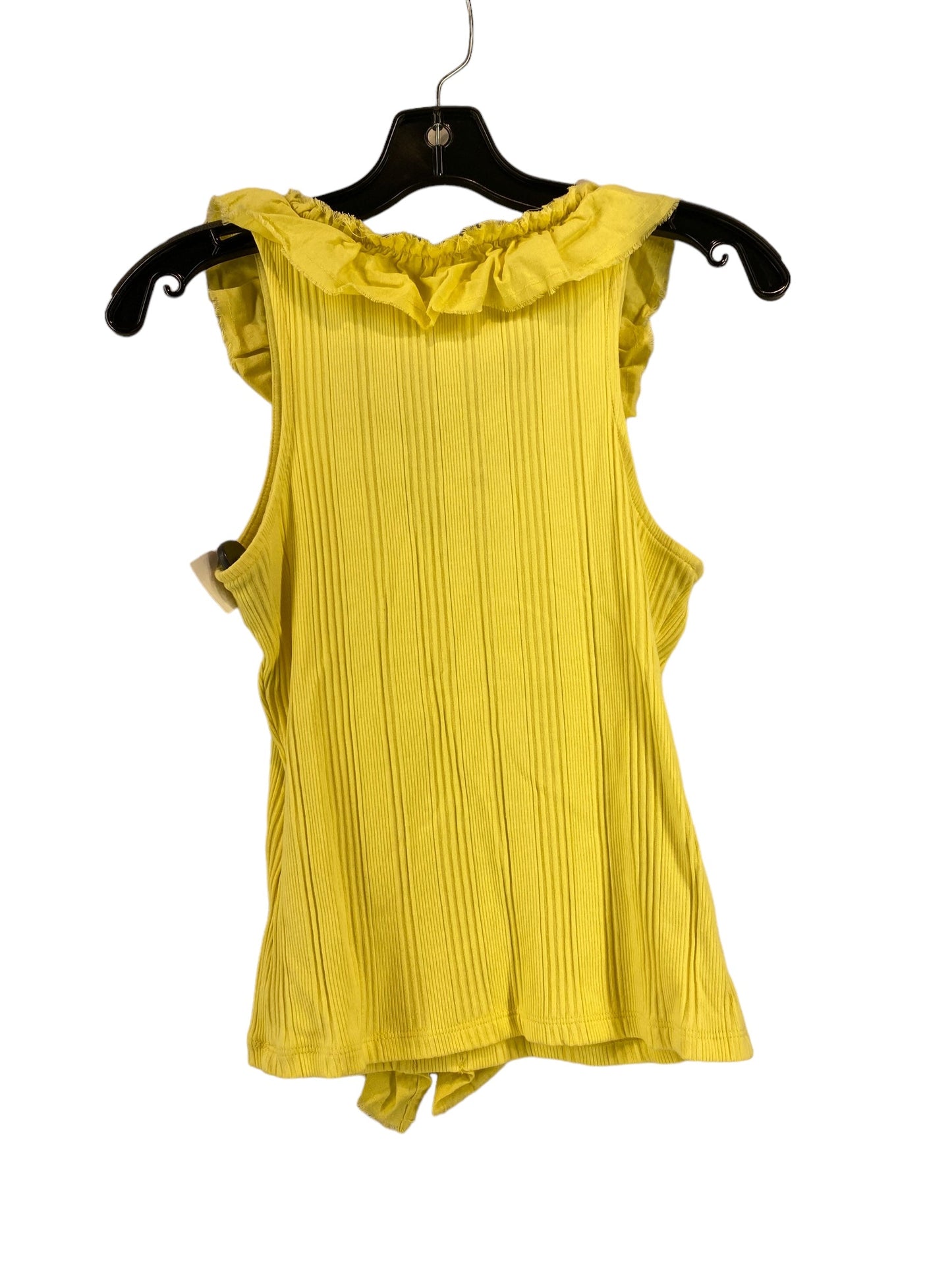 Yellow Top Sleeveless Pilcro, Size S