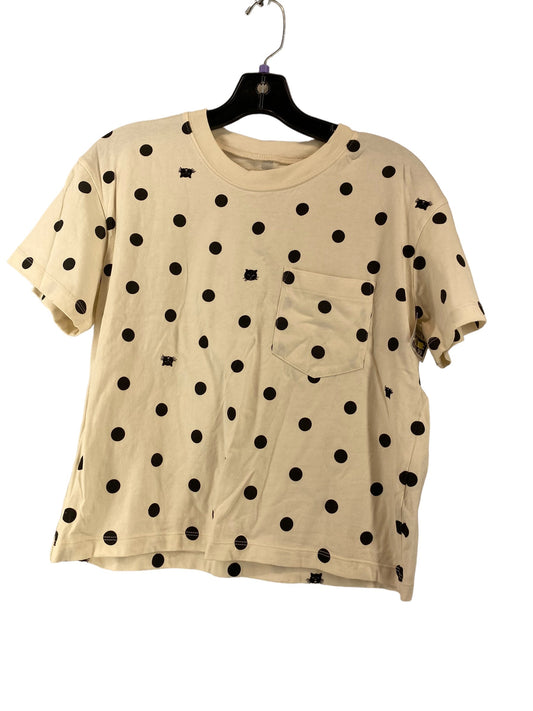 Polkadot Pattern Top Short Sleeve Madewell, Size S