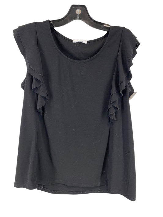 Black Blouse Short Sleeve 89th And Madison, Size M