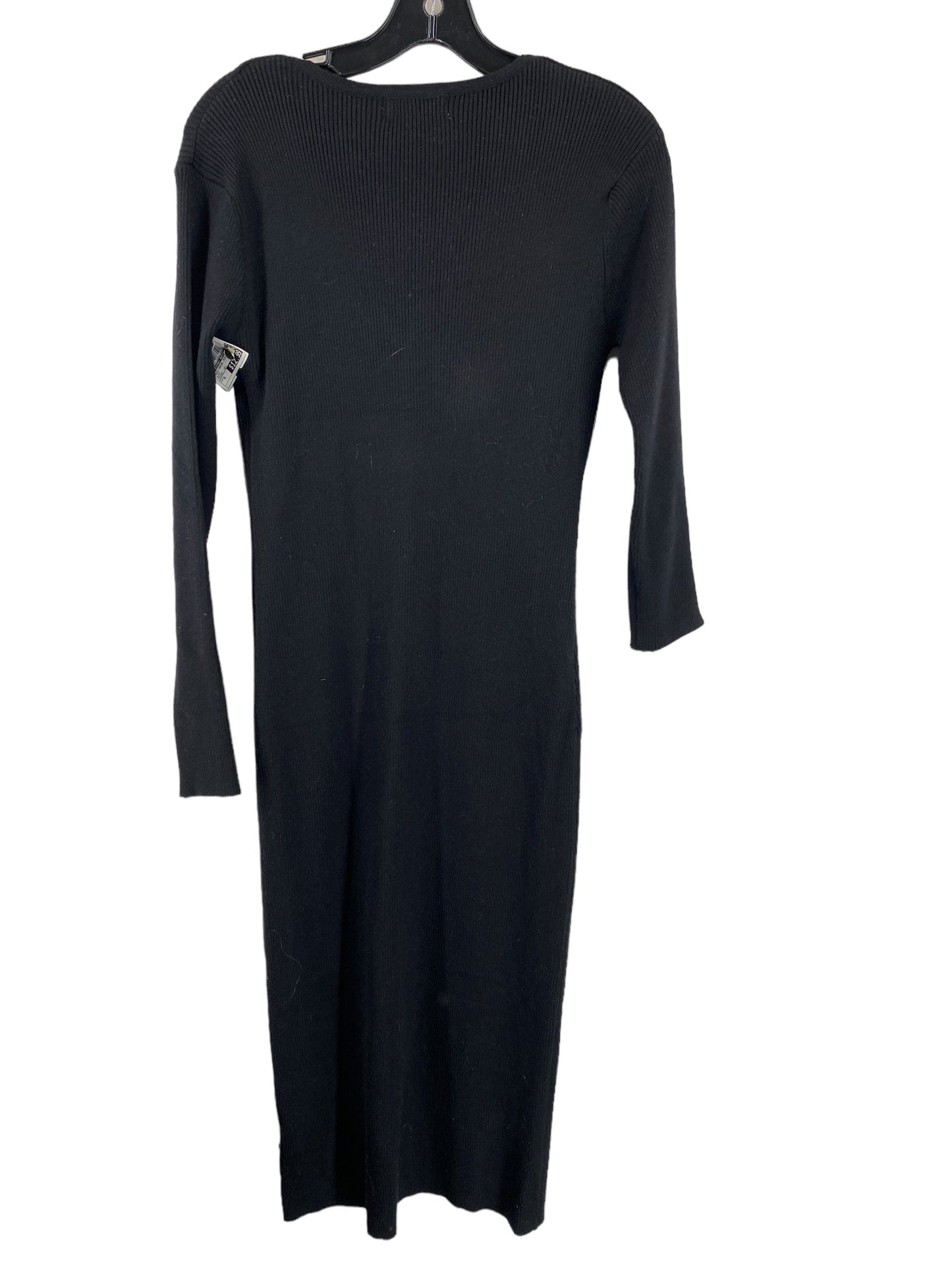 Black Dress Casual Midi Clothes Mentor, Size Xl