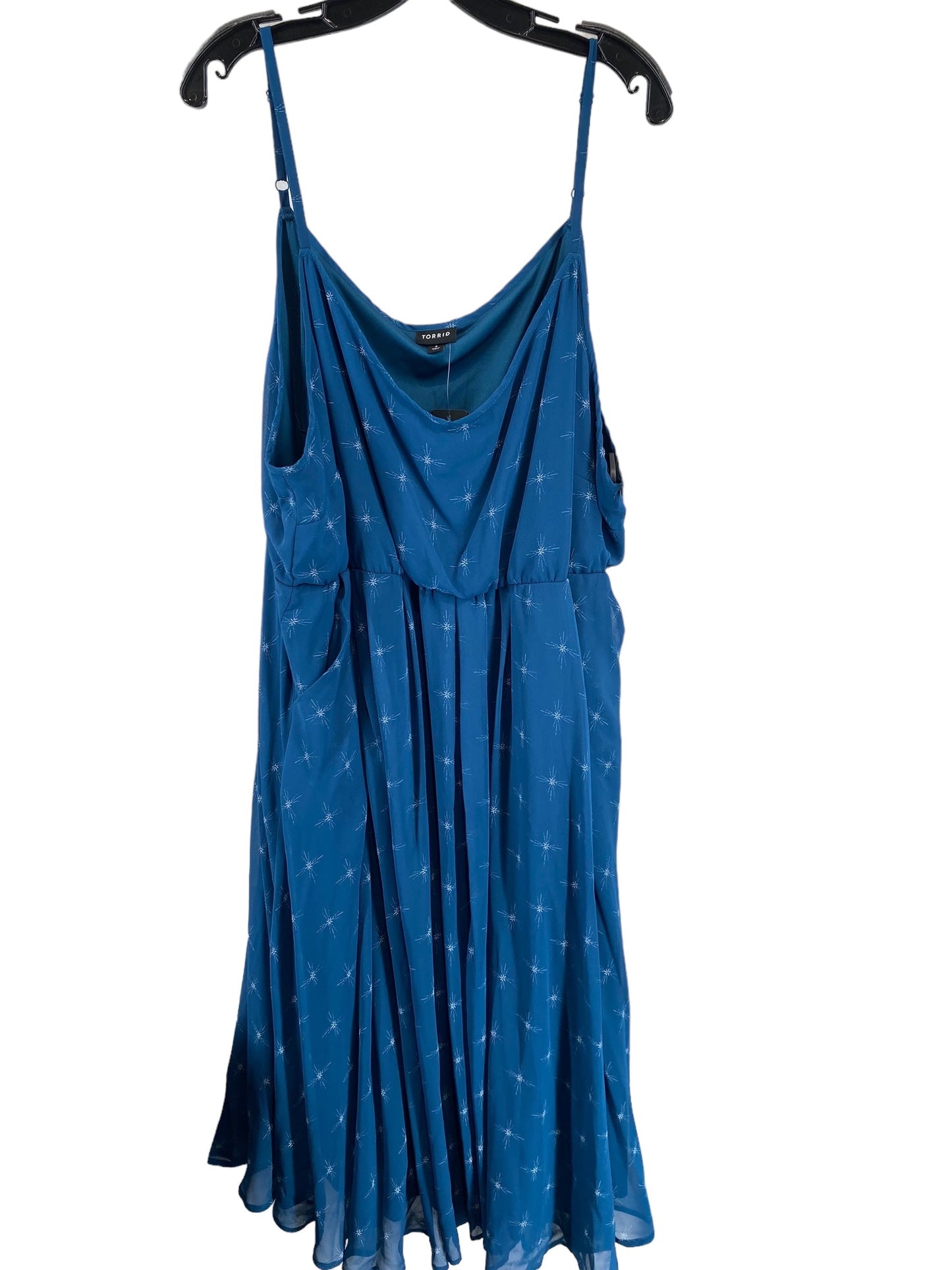 Blue Dress Casual Short Torrid, Size 4