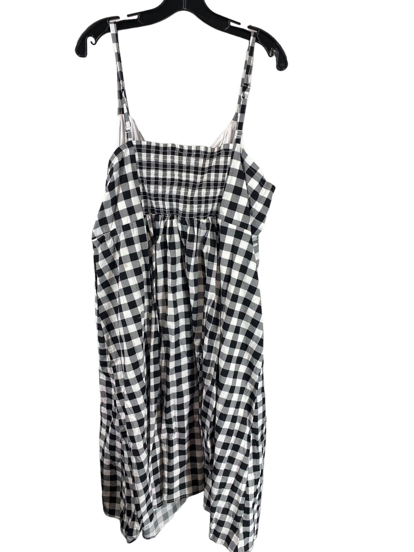 Checkered Pattern Dress Casual Midi Torrid, Size 4