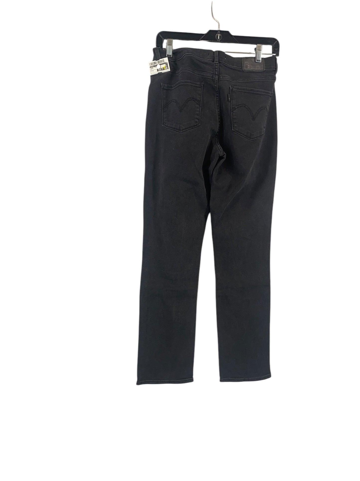 Jeans Straight By Levis In Black, Size: 4