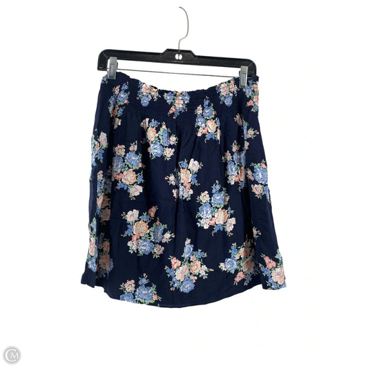 Skirt Mini & Short By Loft In Blue & Pink, Size: M