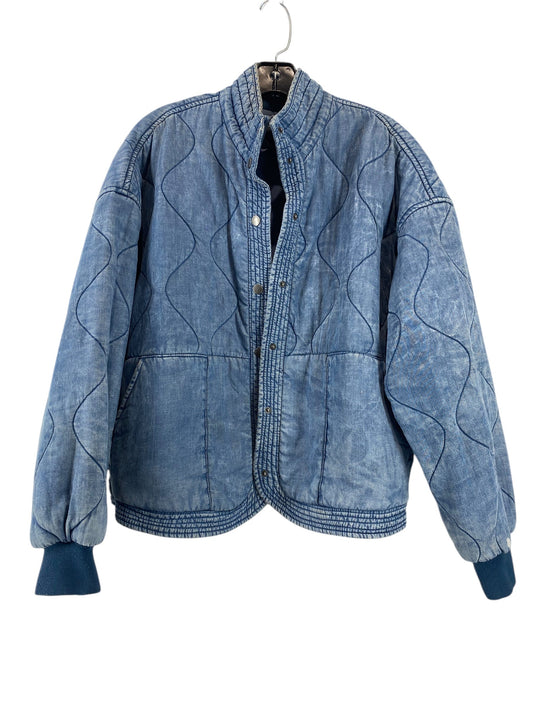 Jacket Puffer & Quilted By Blanknyc In Blue Denim, Size: M