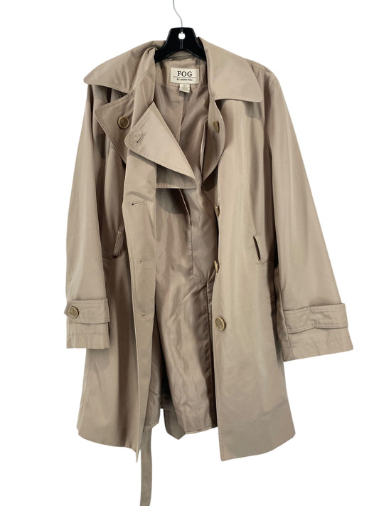 Coat Trench Coat By London Fog In Beige, Size: L