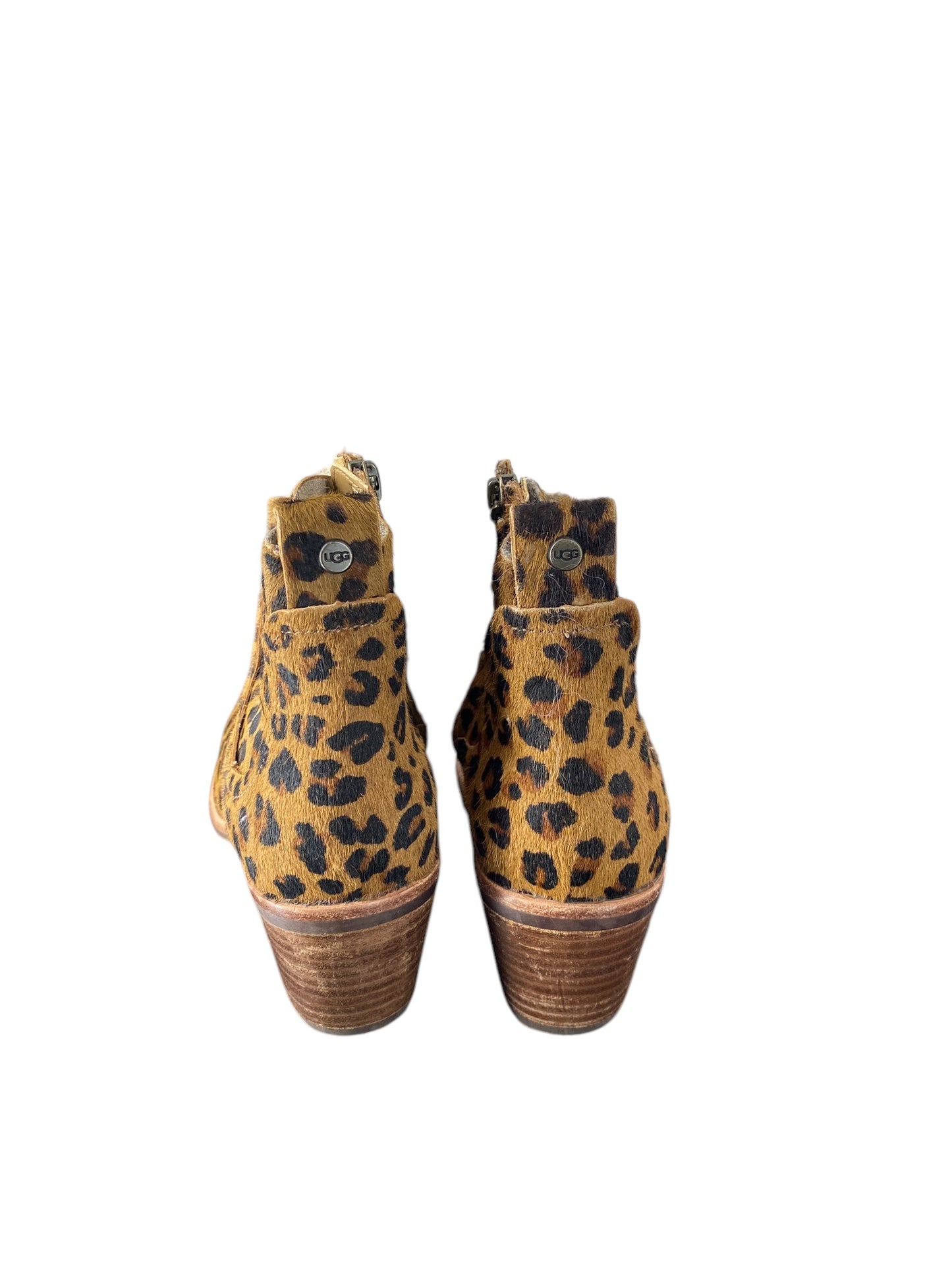 Boots Designer By Ugg In Leopard Print, Size: 6