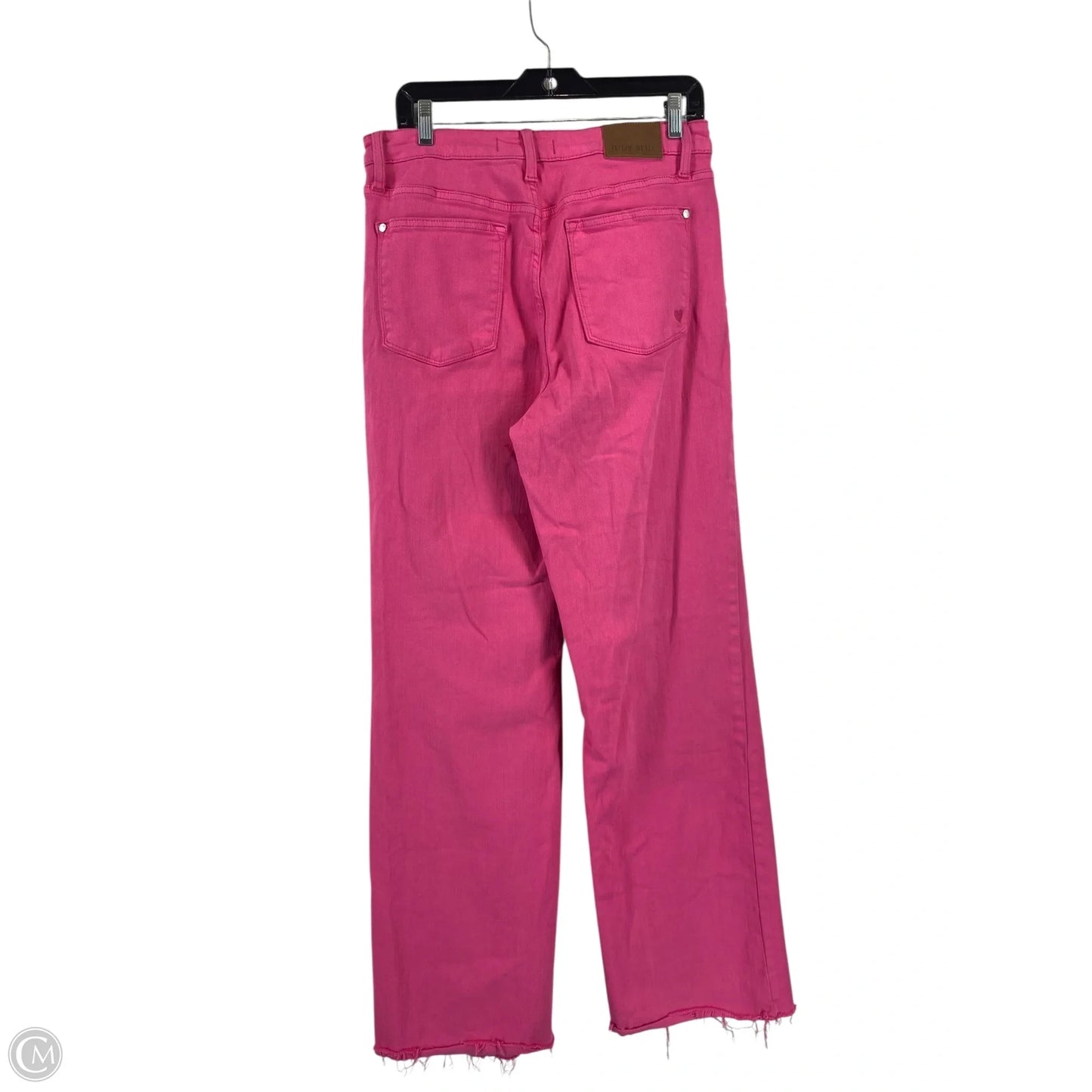 Jeans Straight By Judy Blue In Pink Denim, Size: L