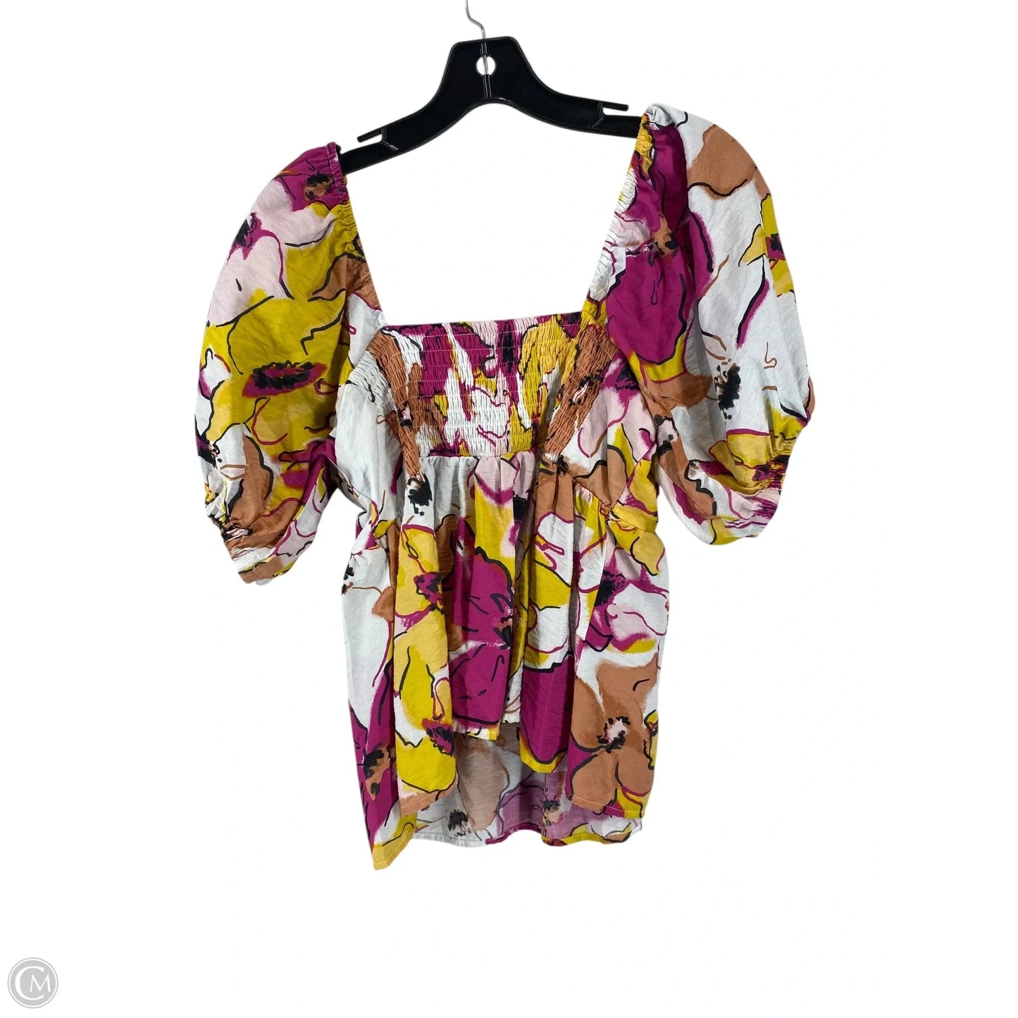 Top Short Sleeve By Nine West In Multi-colored, Size: L