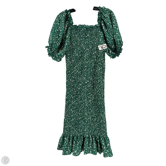 Dress Casual Short By Shein In Green & White, Size: 3x