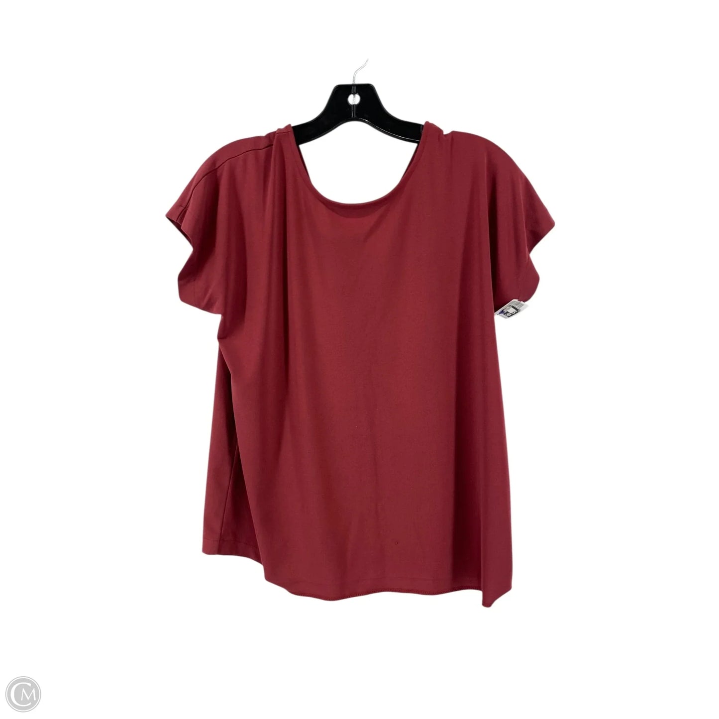 Top Short Sleeve By Banana Republic In Red, Size: S