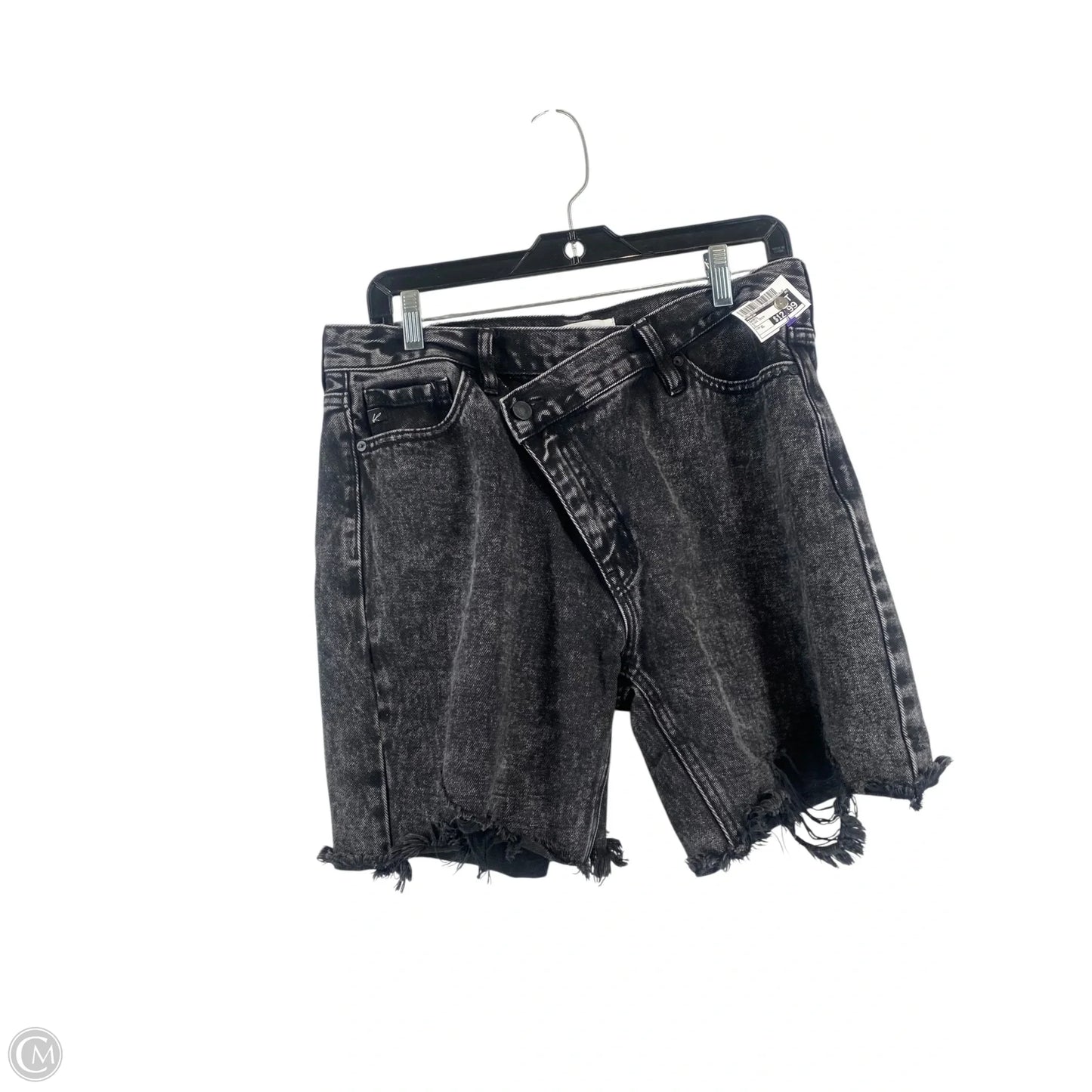Shorts By Kancan In Black Denim, Size: Xl