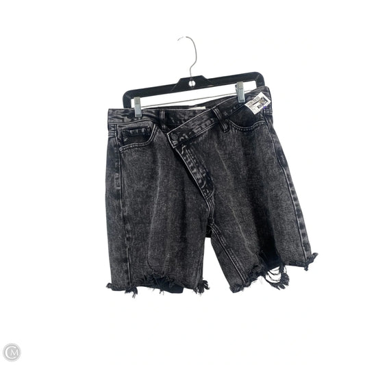Shorts By Kancan In Black Denim, Size: Xl