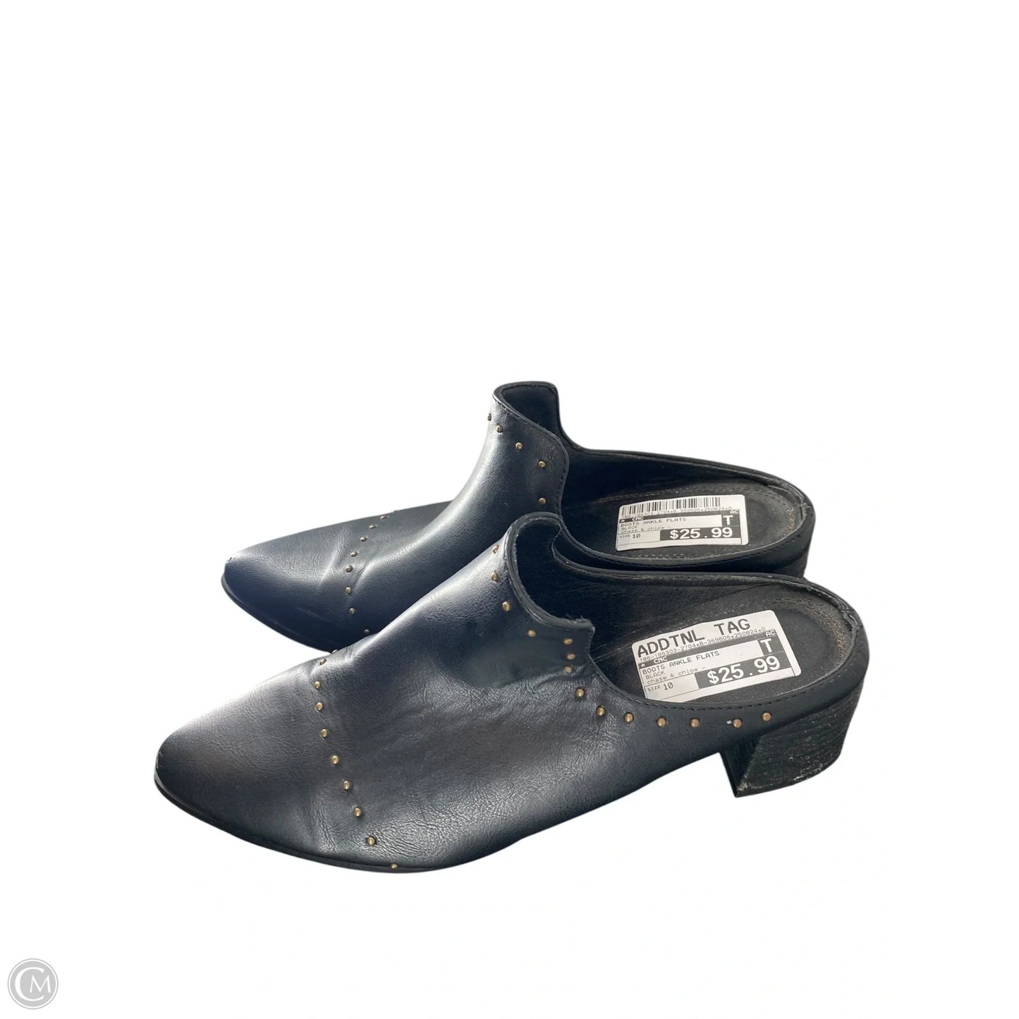 Boots Ankle Flats By Cmc In Black, Size: 10