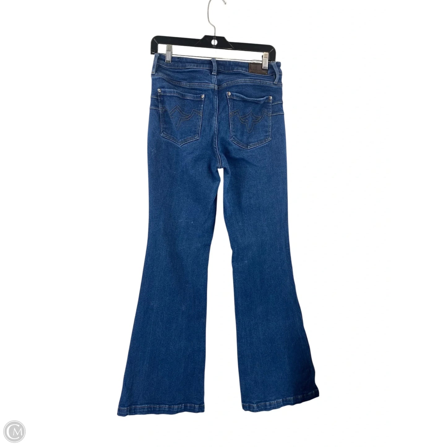 Jeans Flared By Cmc In Blue Denim, Size: M