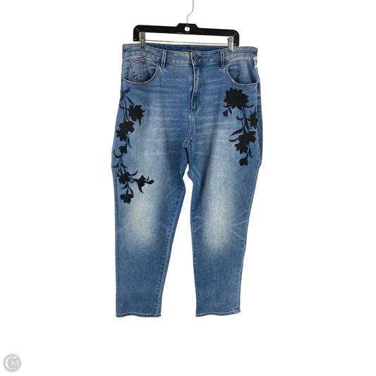 Jeans Boyfriend By Chicos In Blue Denim, Size: 14