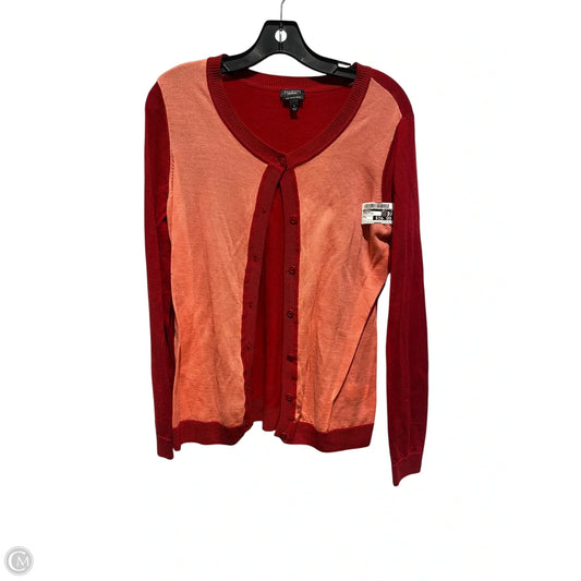Cardigan By Talbots In Orange & Red, Size: L