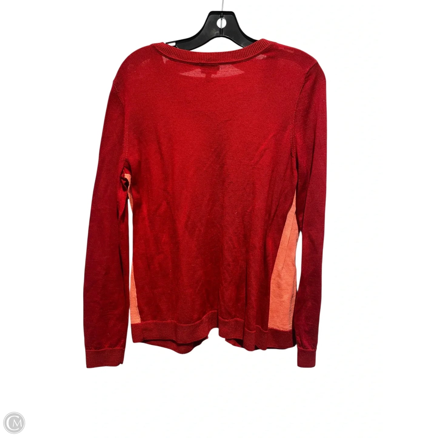 Cardigan By Talbots In Orange & Red, Size: L
